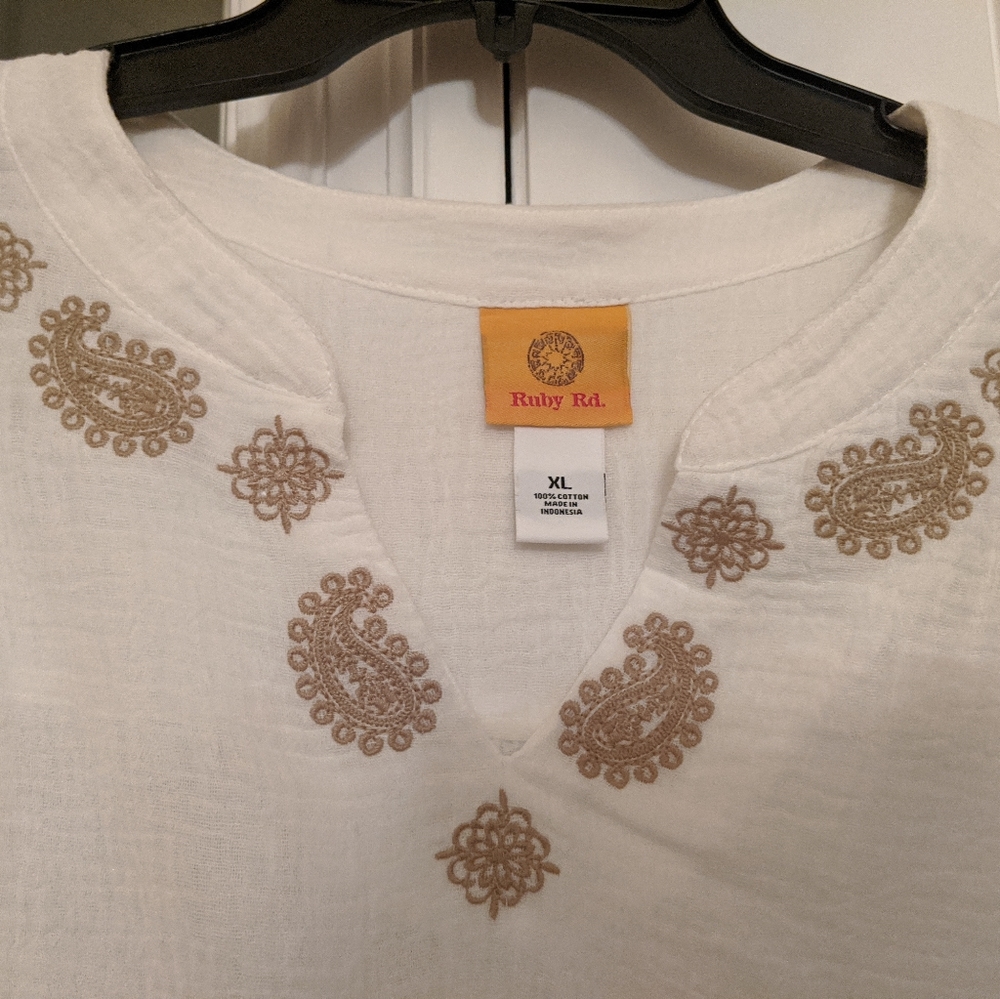Ruby Rd. Blouse size XL NWT - Picture 3 of 3